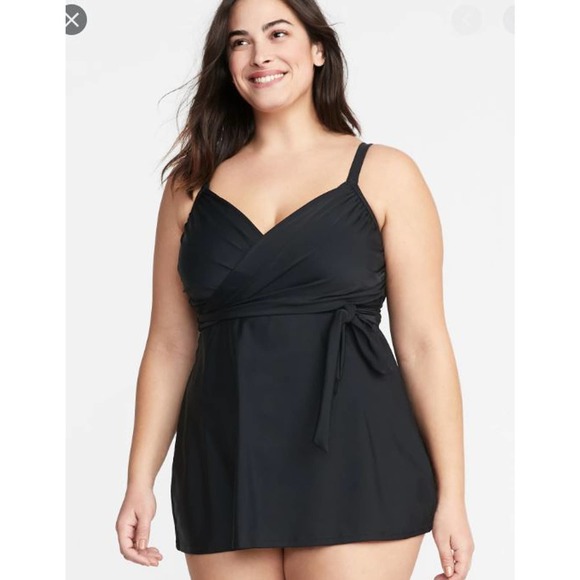 Old Navy Other - Old Navy Halter Adjustable Straps Swim Dress Black